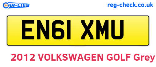 EN61XMU are the vehicle registration plates.