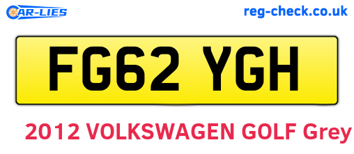 FG62YGH are the vehicle registration plates.