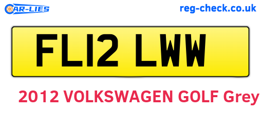 FL12LWW are the vehicle registration plates.