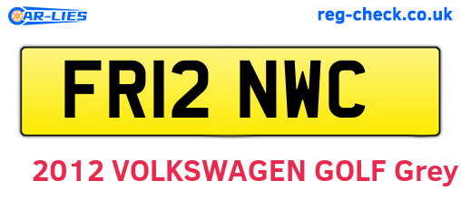 FR12NWC are the vehicle registration plates.