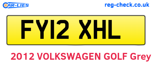 FY12XHL are the vehicle registration plates.