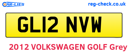 GL12NVW are the vehicle registration plates.