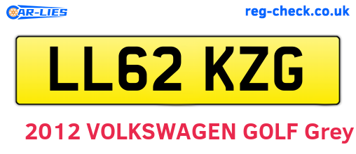 LL62KZG are the vehicle registration plates.