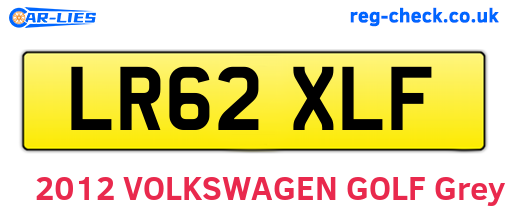 LR62XLF are the vehicle registration plates.