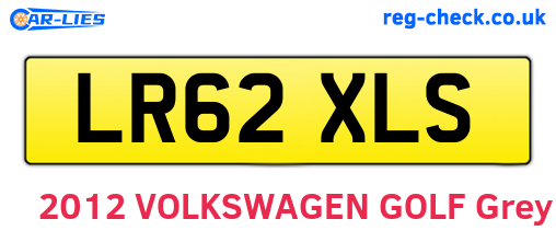 LR62XLS are the vehicle registration plates.