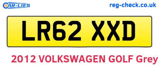 LR62XXD are the vehicle registration plates.