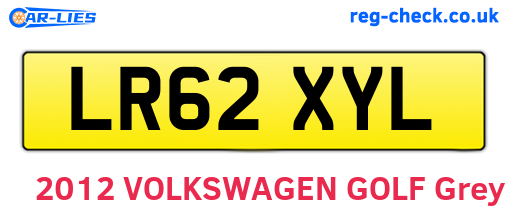 LR62XYL are the vehicle registration plates.