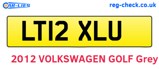 LT12XLU are the vehicle registration plates.