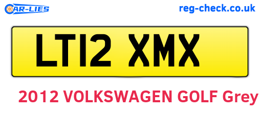 LT12XMX are the vehicle registration plates.