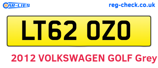 LT62OZO are the vehicle registration plates.