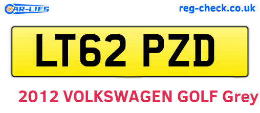 LT62PZD are the vehicle registration plates.