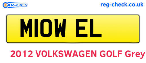M10WEL are the vehicle registration plates.