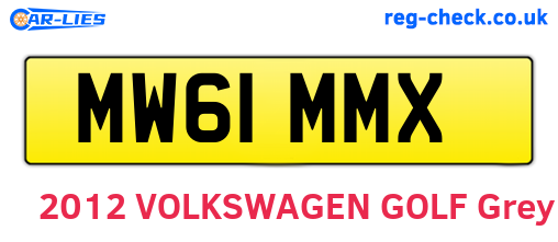 MW61MMX are the vehicle registration plates.