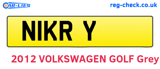 N1KRY are the vehicle registration plates.