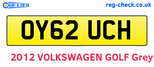 OY62UCH are the vehicle registration plates.
