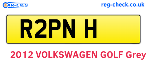 R2PNH are the vehicle registration plates.