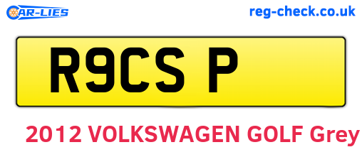 R9CSP are the vehicle registration plates.