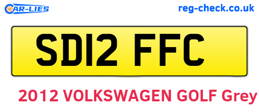 SD12FFC are the vehicle registration plates.