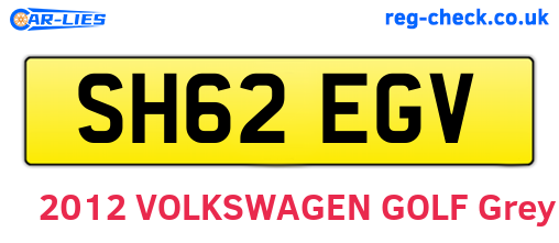 SH62EGV are the vehicle registration plates.