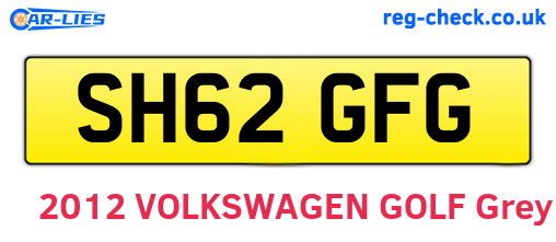 SH62GFG are the vehicle registration plates.