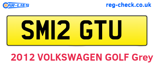 SM12GTU are the vehicle registration plates.