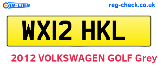 WX12HKL are the vehicle registration plates.