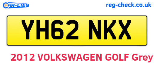 YH62NKX are the vehicle registration plates.
