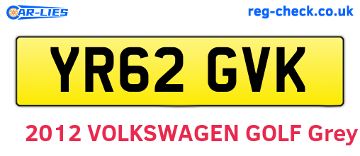 YR62GVK are the vehicle registration plates.