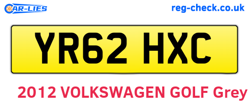 YR62HXC are the vehicle registration plates.