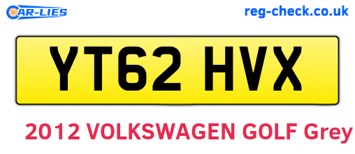 YT62HVX are the vehicle registration plates.