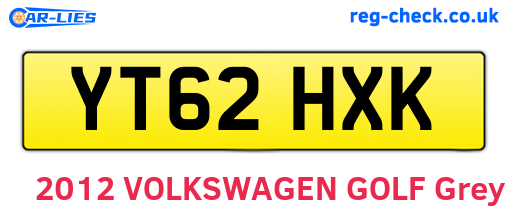 YT62HXK are the vehicle registration plates.