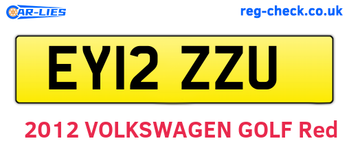 EY12ZZU are the vehicle registration plates.