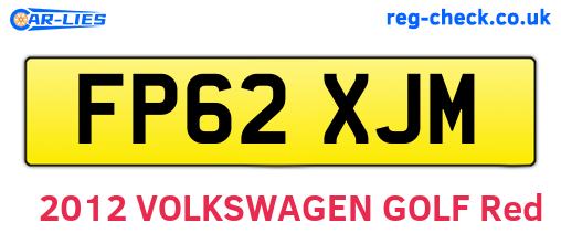 FP62XJM are the vehicle registration plates.