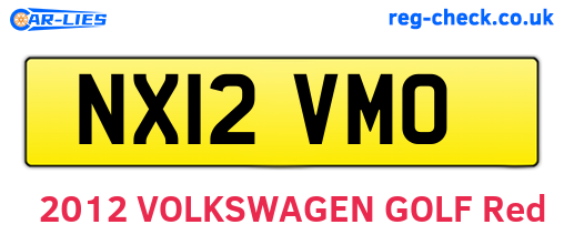 NX12VMO are the vehicle registration plates.