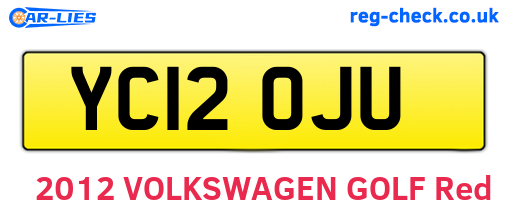 YC12OJU are the vehicle registration plates.