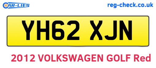 YH62XJN are the vehicle registration plates.