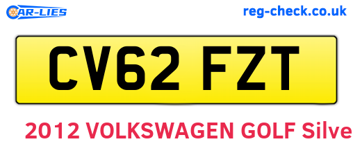 CV62FZT are the vehicle registration plates.