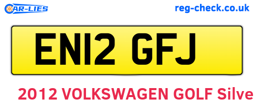 EN12GFJ are the vehicle registration plates.