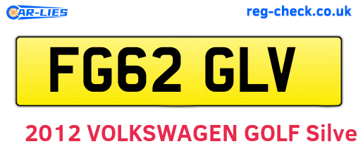 FG62GLV are the vehicle registration plates.