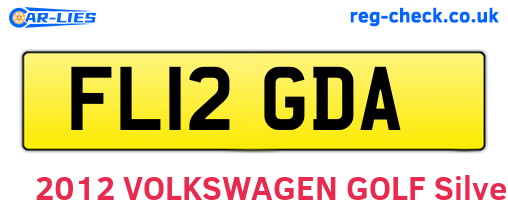 FL12GDA are the vehicle registration plates.
