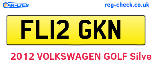 FL12GKN are the vehicle registration plates.