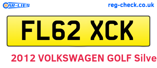 FL62XCK are the vehicle registration plates.