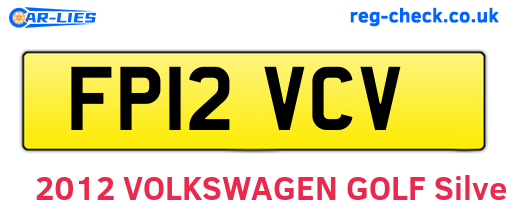 FP12VCV are the vehicle registration plates.