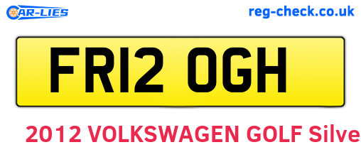 FR12OGH are the vehicle registration plates.