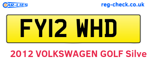 FY12WHD are the vehicle registration plates.