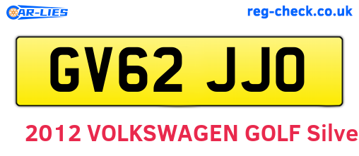 GV62JJO are the vehicle registration plates.