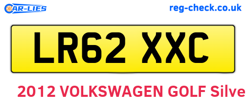 LR62XXC are the vehicle registration plates.