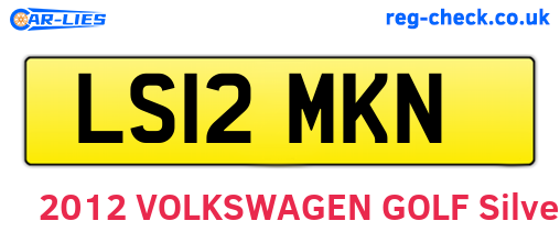 LS12MKN are the vehicle registration plates.