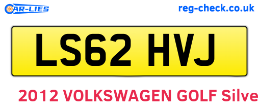 LS62HVJ are the vehicle registration plates.