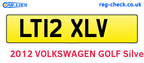 LT12XLV are the vehicle registration plates.